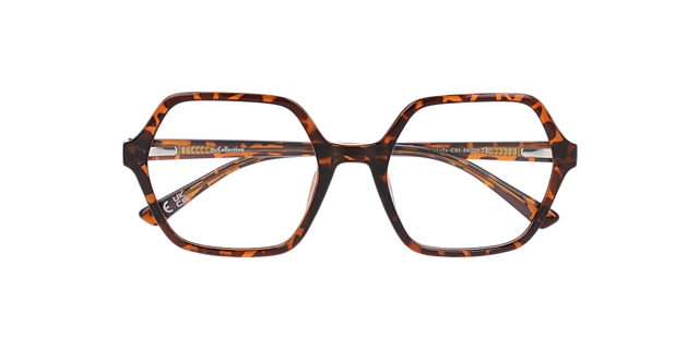 Molly Havana Brown PlasticEyeglass Frames for Glasses Direct, Closed View