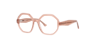 Mabel Milky Light Brown AcetateEyeglass Frames for Glasses Direct, Angle View