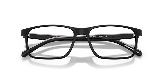 EA3266U Matte Black PlasticEyeglass Frames for Glasses Direct, Closed View