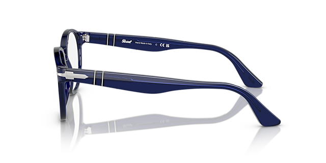 PO3284V Blue AcetateEyeglass Frames for Glasses Direct, Side View