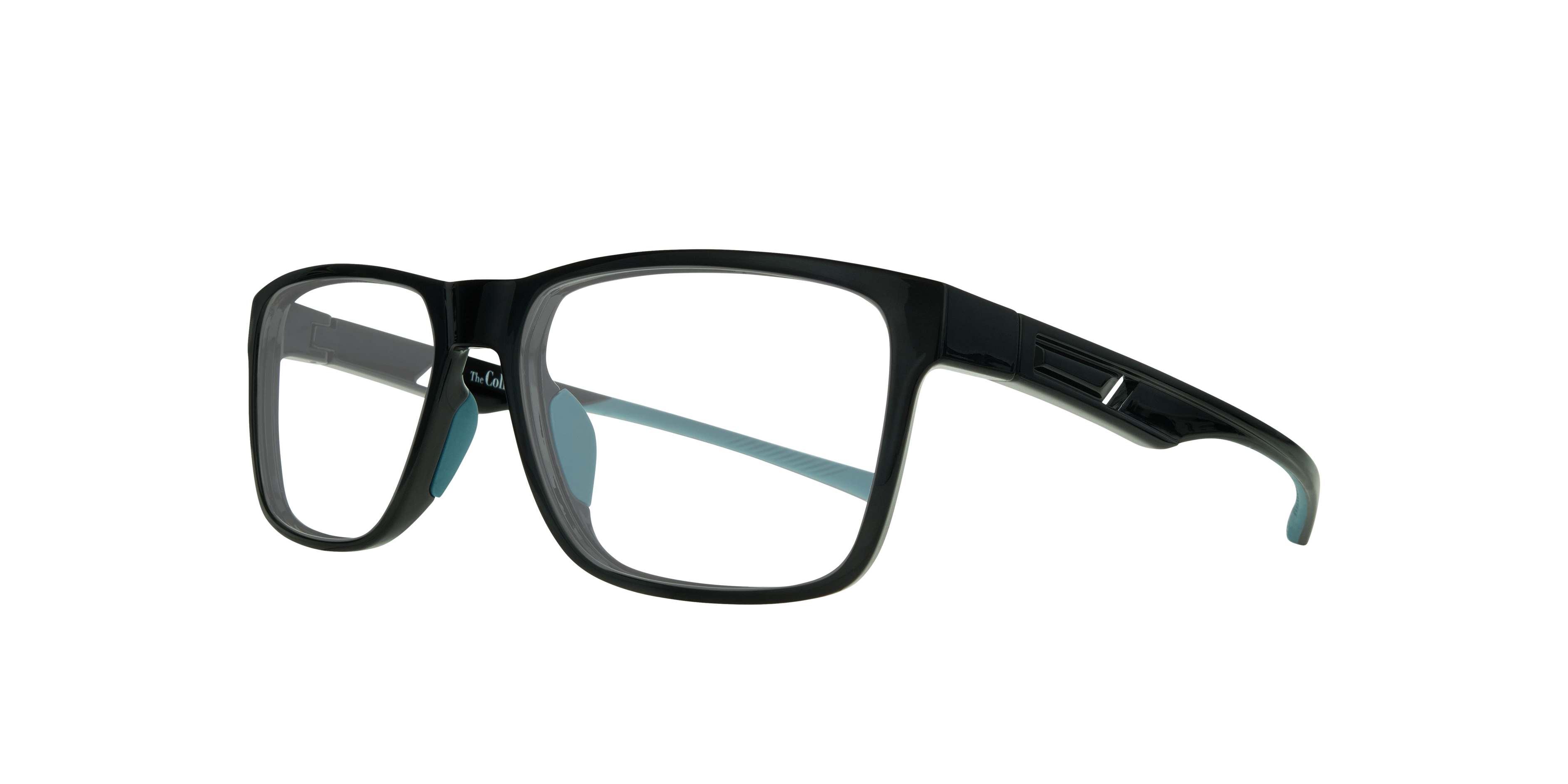 Kane Black PlasticSunglass Frames for Glasses Direct, Angle View
