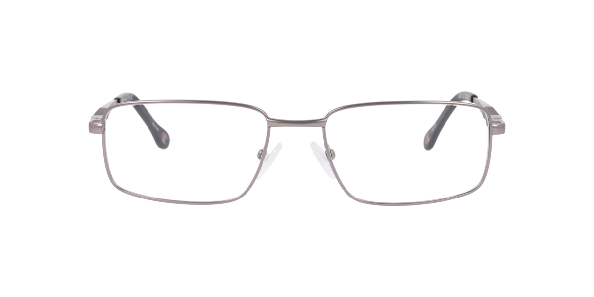 Champion Men's Gunmetal Rectangle Metal Eyeglasses Online - Full Rim - Cu1015