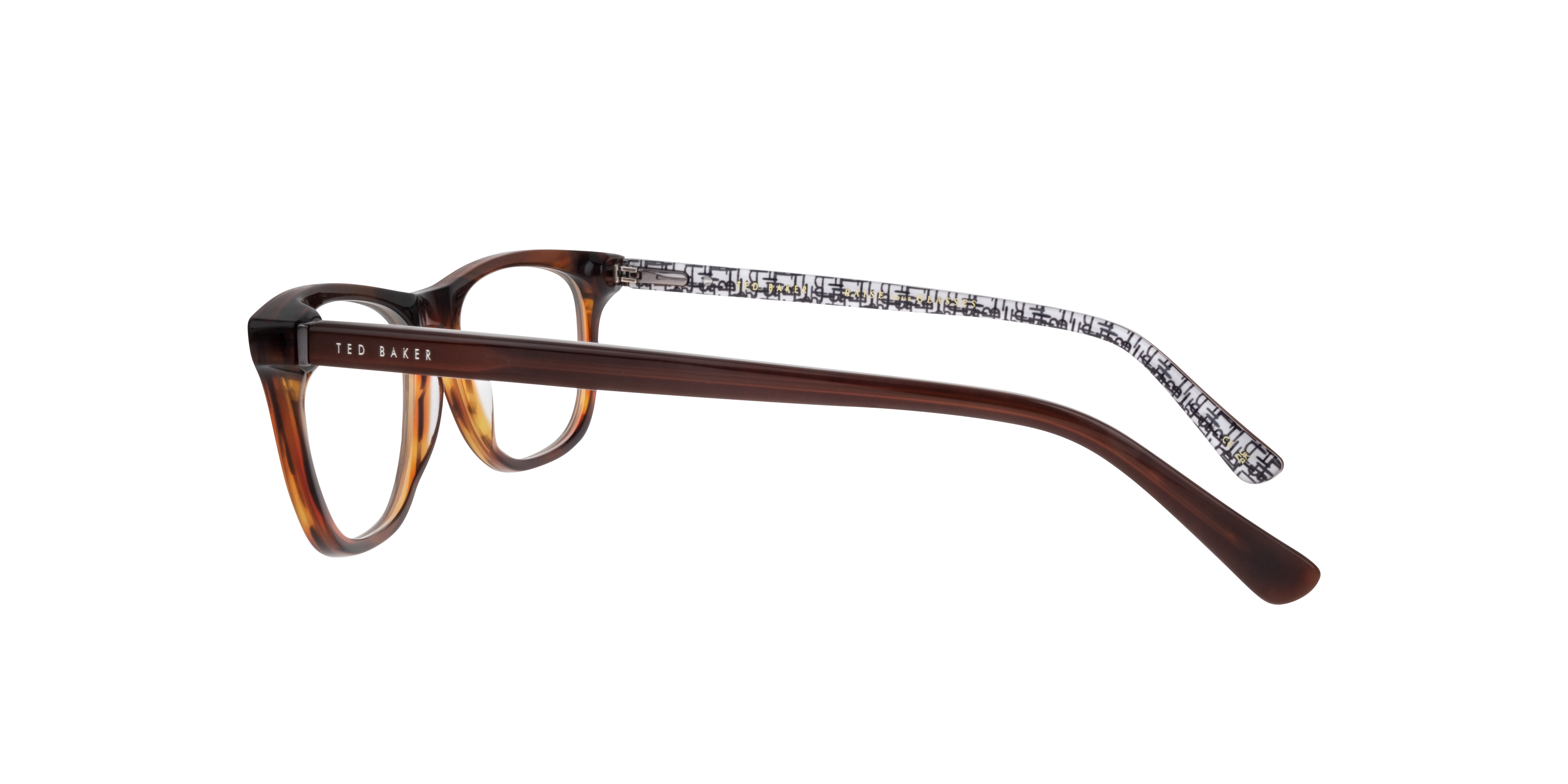 TB8262 Brown AcetateEyeglass Frames for Glasses Direct, Side View