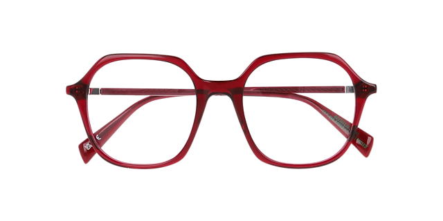 LV 1098 Red AcetateEyeglass Frames for Glasses Direct, Closed View
