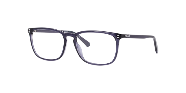 PLD D553 Blue PlasticEyeglass Frames for Glasses Direct, Angle View