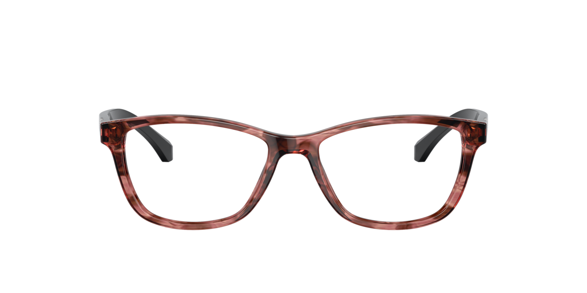 Emporio Armani Women's Shiny Striped Pink Cat-Eye Acetate Eyeglasses Online - Full Rim - Ea3099