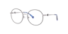Cureal Black MetalEyeglass Frames for Glasses Direct, Angle View