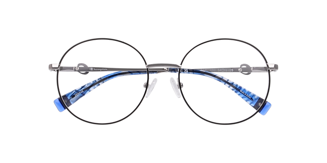 Cureal Black MetalEyeglass Frames for Glasses Direct, Closed View