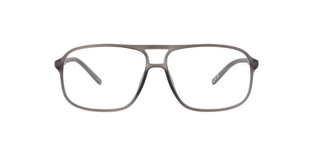 Matthew Crystal Grey PlasticEyeglass Frames for Glasses Direct, Front View