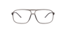 Matthew Crystal Grey PlasticEyeglass Frames for Glasses Direct, Front View