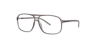 Matthew Crystal Grey PlasticEyeglass Frames for Glasses Direct, Angle View