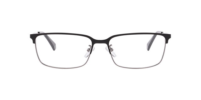 PLD D583/G Black Matte MetalEyeglass Frames for Glasses Direct, Front View