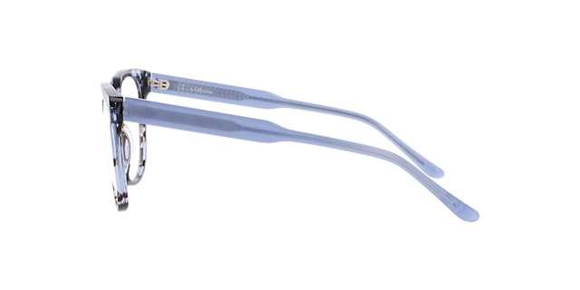 Merlyn Havana Blue AcetateEyeglass Frames for Glasses Direct, Side View