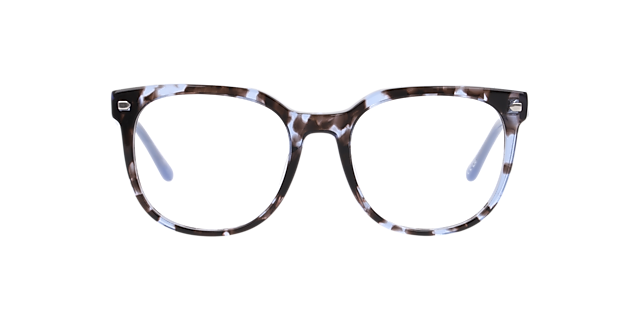 Merlyn Havana Blue AcetateEyeglass Frames for Glasses Direct, Front View