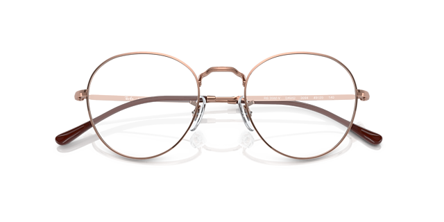RB3582V Rose Gold MetalEyeglass Frames for Glasses Direct, Closed View