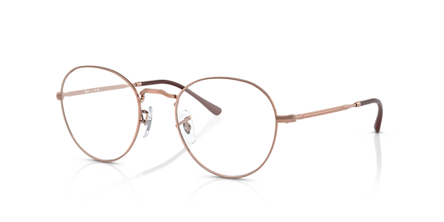 RB3582V Rose Gold MetalEyeglass Frames for Glasses Direct, Angle View