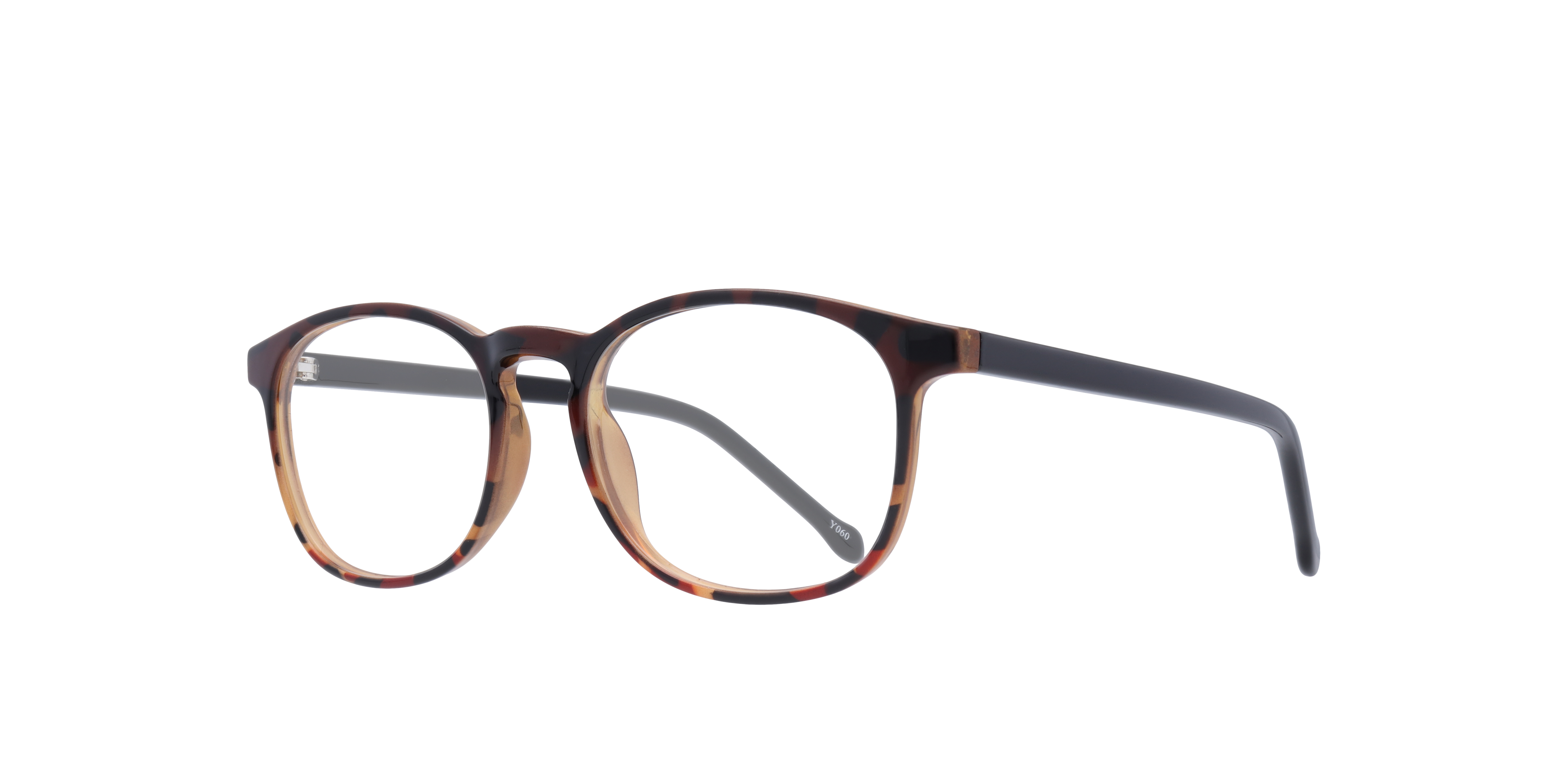 Delaney Havana PlasticEyeglass Frames for Glasses Direct, Angle View