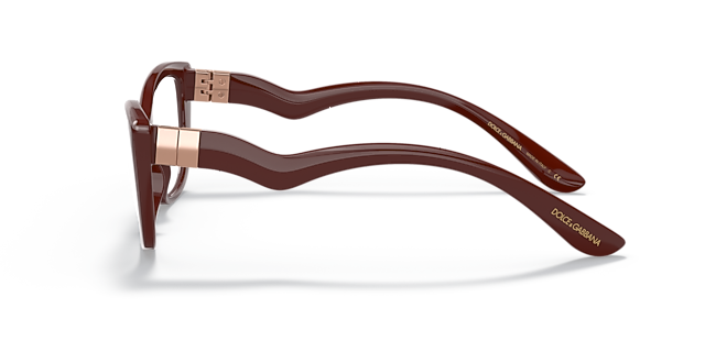 DG5078 Bordeaux PlasticEyeglass Frames for Glasses Direct, Side View