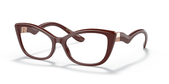 DG5078 Bordeaux PlasticEyeglass Frames for Glasses Direct, Angle View