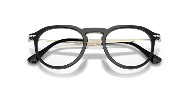 PO3387V Black AcetateEyeglass Frames for Glasses Direct, Closed View