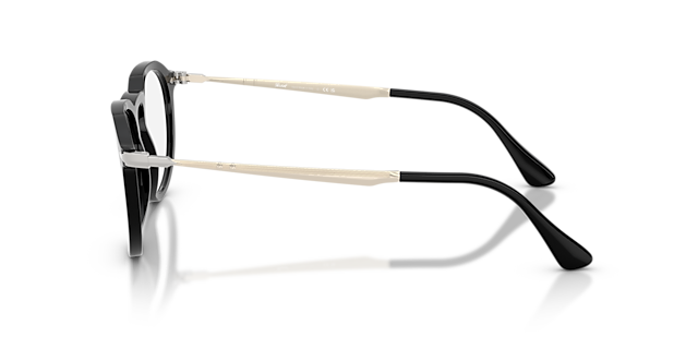 PO3387V Black AcetateEyeglass Frames for Glasses Direct, Side View