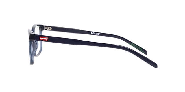 LV 5091 Blue PlasticEyeglass Frames for Glasses Direct, Side View