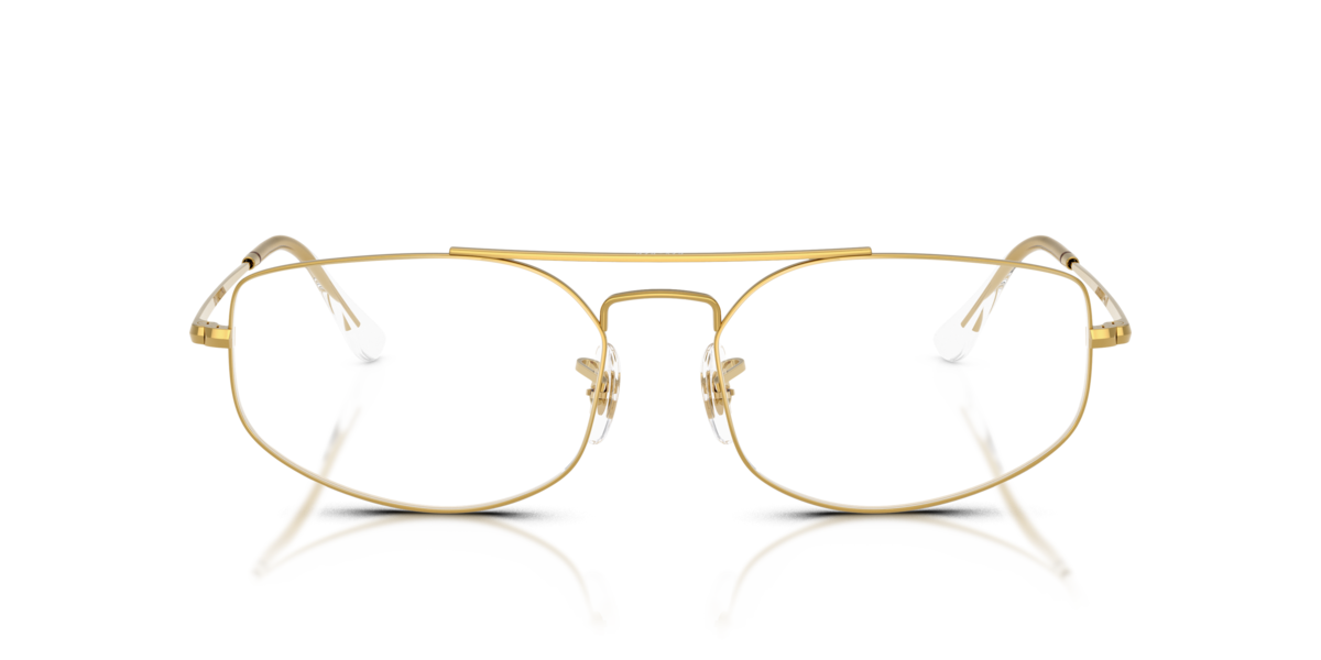 Ray-Ban Unisex Legend Gold,Silver,Matte Havana On Matte Arista Gold Legend Gold Irregular Metal Eyeglasses Online - Full Rim - Rb6545 Large