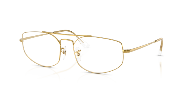 RB6545 Legend Gold MetalEyeglass Frames for Glasses Direct, Angle View