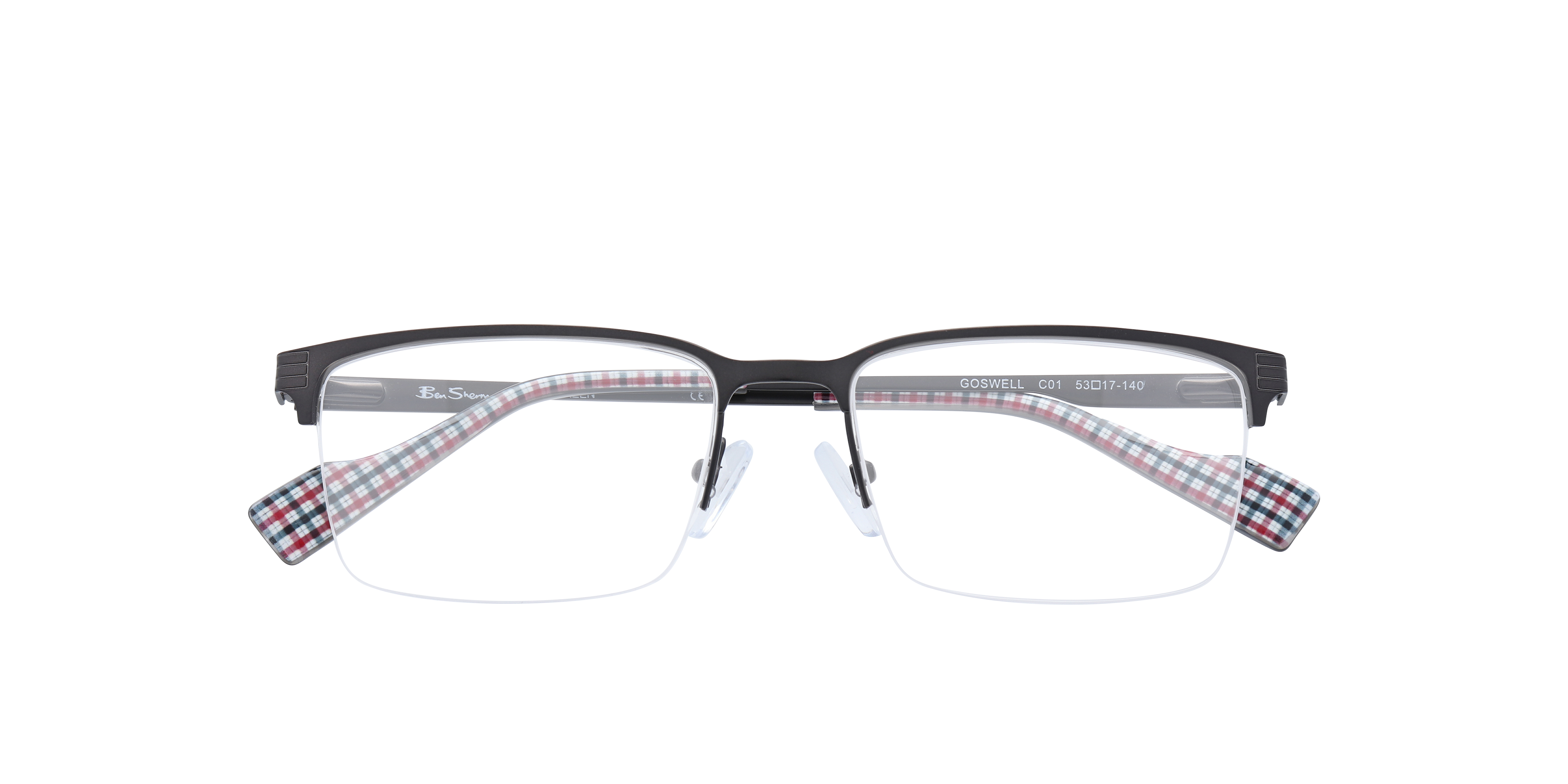 Goswell Gunmetal AcetateEyeglass Frames for Glasses Direct, Closed View