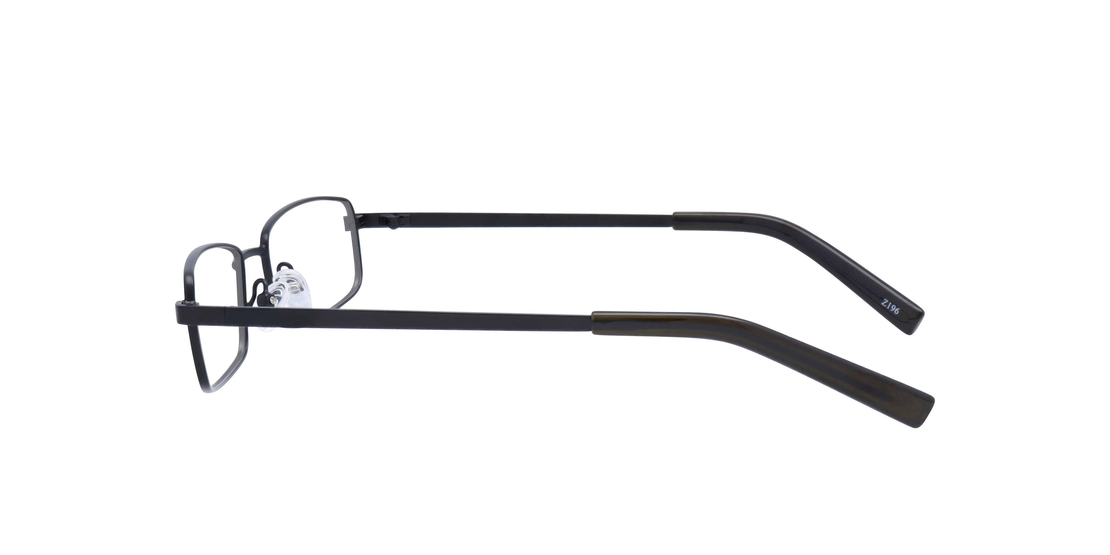 Gordan Matte Black MetalEyeglass Frames for Glasses Direct, Side View
