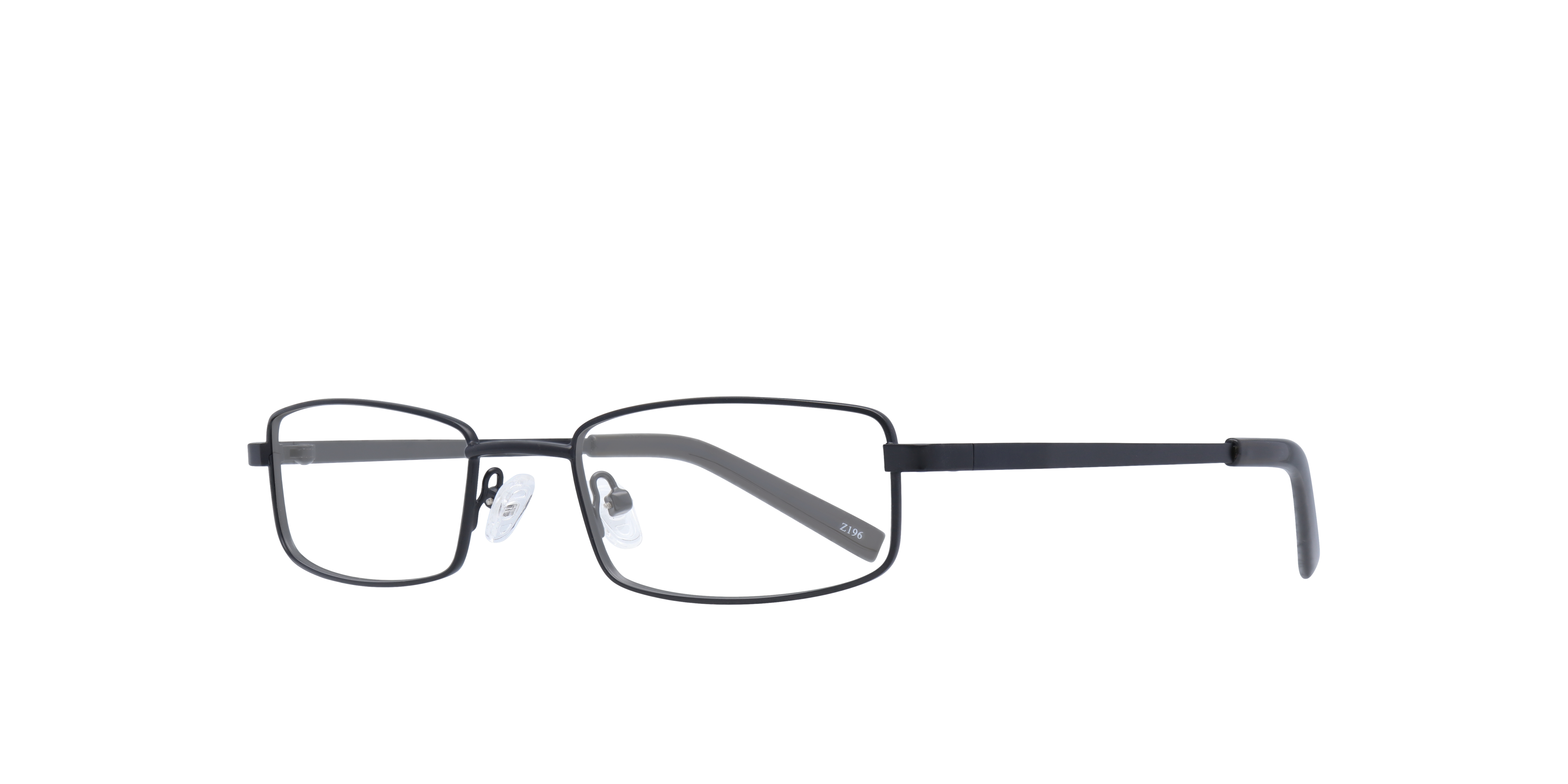 Gordan Matte Black MetalEyeglass Frames for Glasses Direct, Angle View