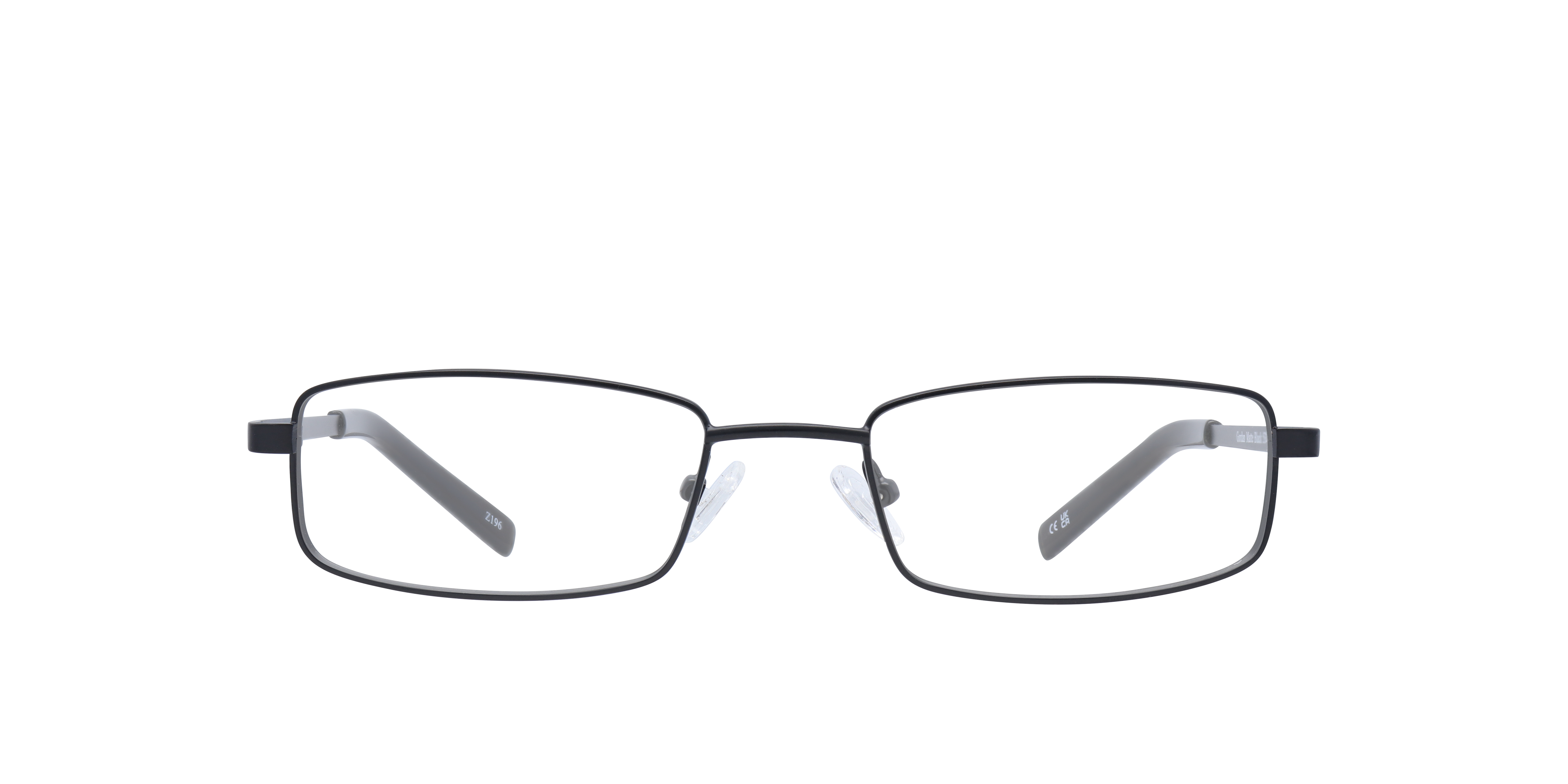 Gordan Matte Black MetalEyeglass Frames for Glasses Direct, Front View