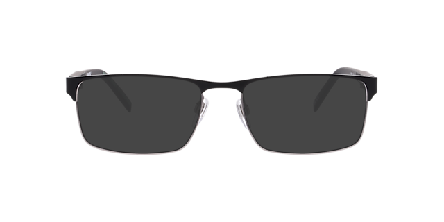 LV 5092 Black Matte MetalEyeglass Frames for Glasses Direct, with Tinted Lenses