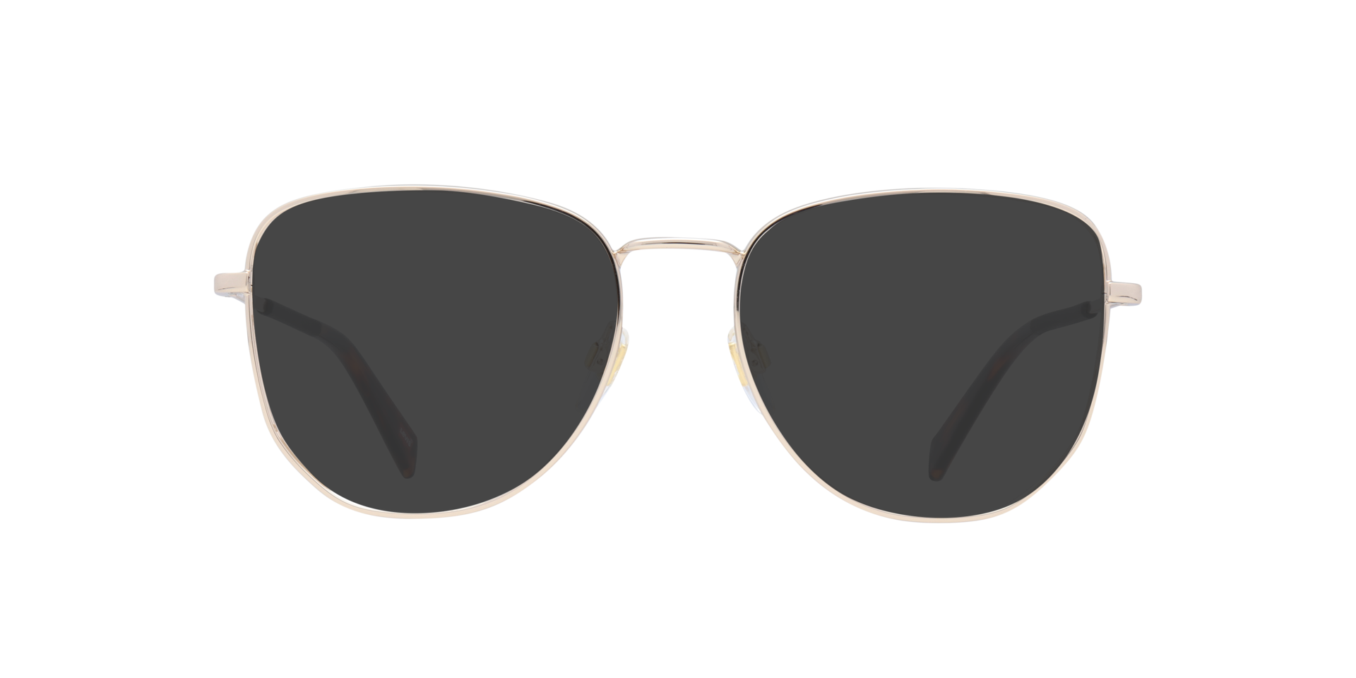 LV 1043 Gold MetalEyeglass Frames for Glasses Direct, with Tinted Lenses
