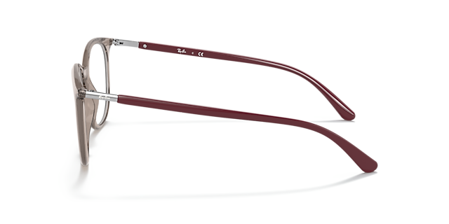 RB7190 Transparent Grey PlasticEyeglass Frames for Glasses Direct, Side View