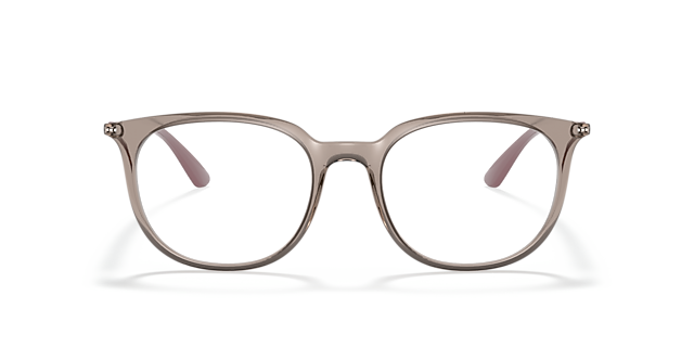 RB7190 Transparent Grey PlasticEyeglass Frames for Glasses Direct, Front View