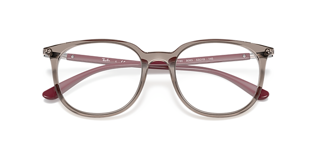 RB7190 Transparent Grey PlasticEyeglass Frames for Glasses Direct, Closed View