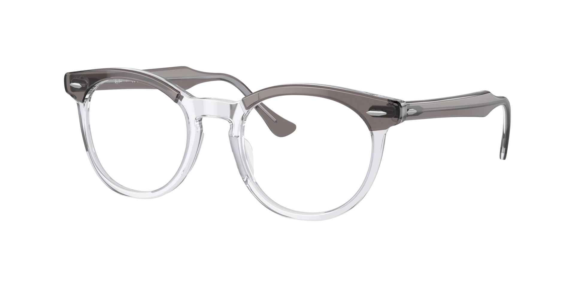 RB5598 Grey On Transparent AcetateEyeglass Frames for Glasses Direct, Angle View