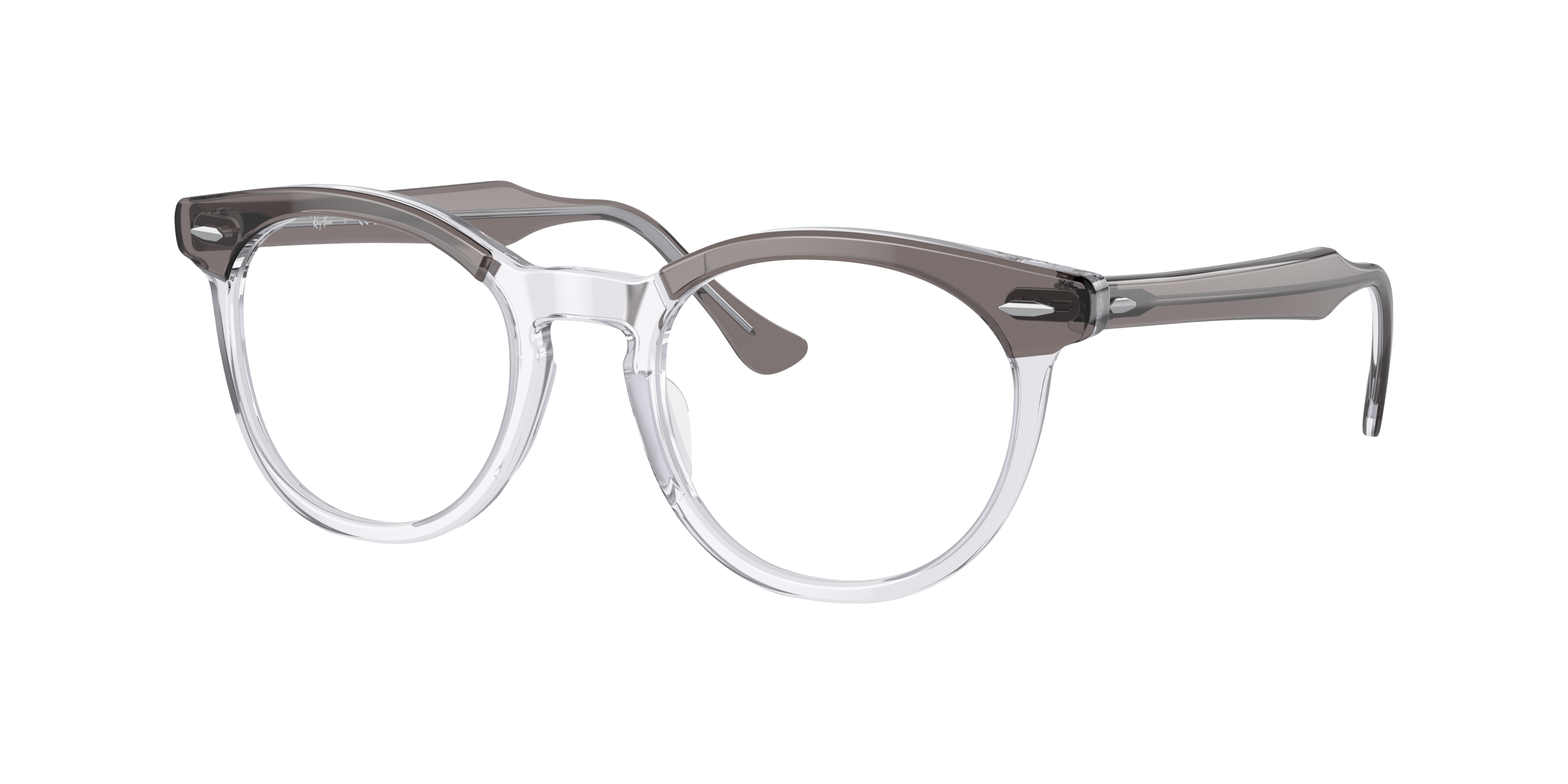 RB5598 Grey On Transparent AcetateEyeglass Frames for Glasses Direct, Angle View