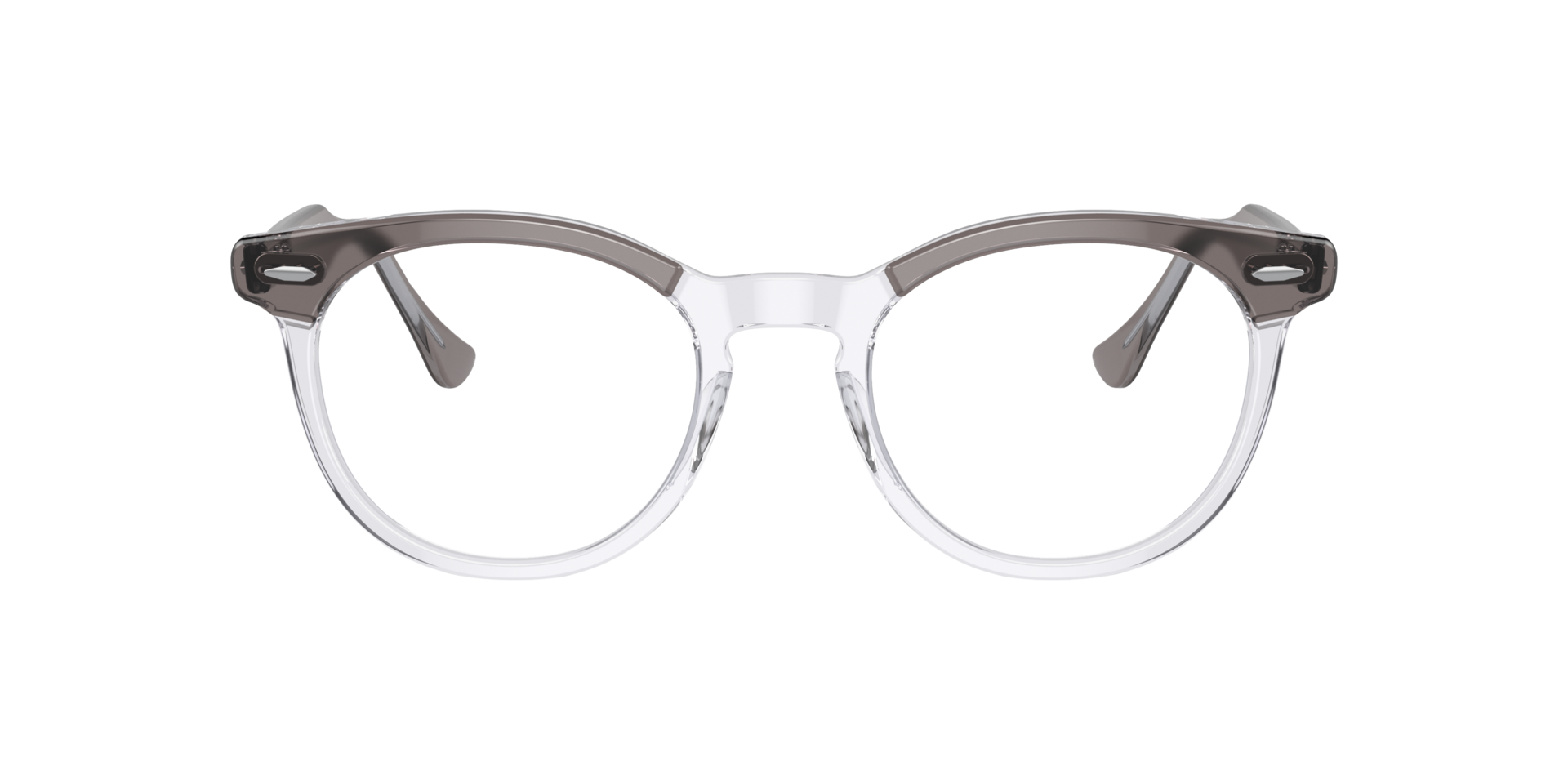 RB5598 Grey On Transparent AcetateEyeglass Frames for Glasses Direct, Front View