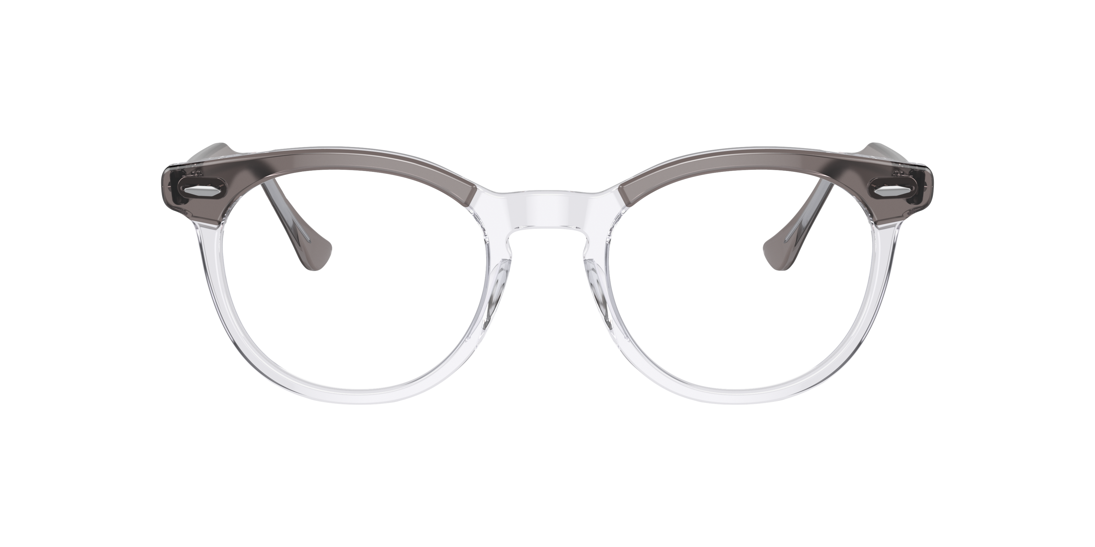 RB5598 Grey On Transparent AcetateEyeglass Frames for Glasses Direct, Front View