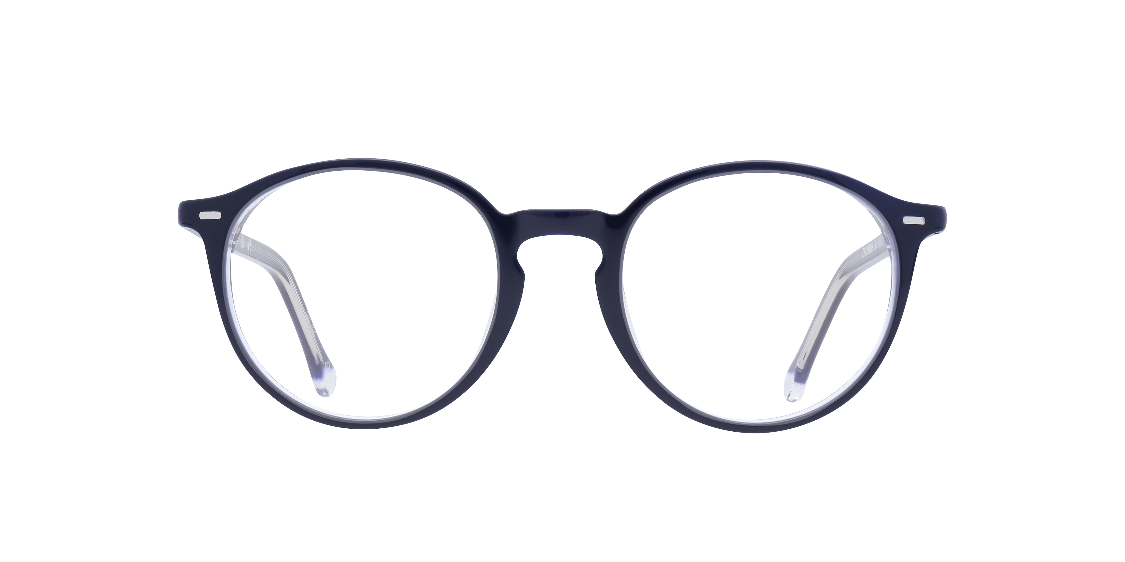 ZEROTHREE Blue AcetateEyeglass Frames for Glasses Direct, Front View