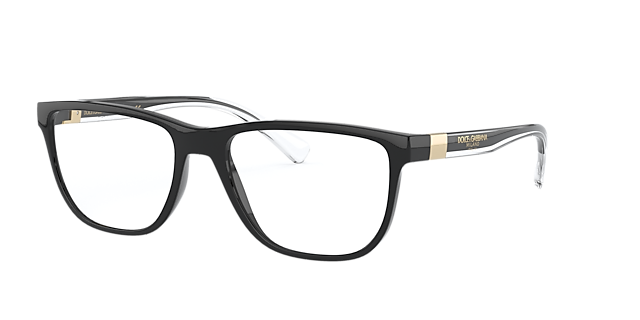 DG5053 Black PlasticEyeglass Frames for Glasses Direct, Angle View