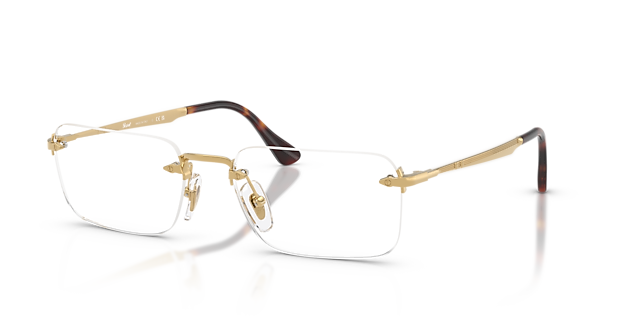 PO1030V Gold MetalEyeglass Frames for Glasses Direct, Angle View