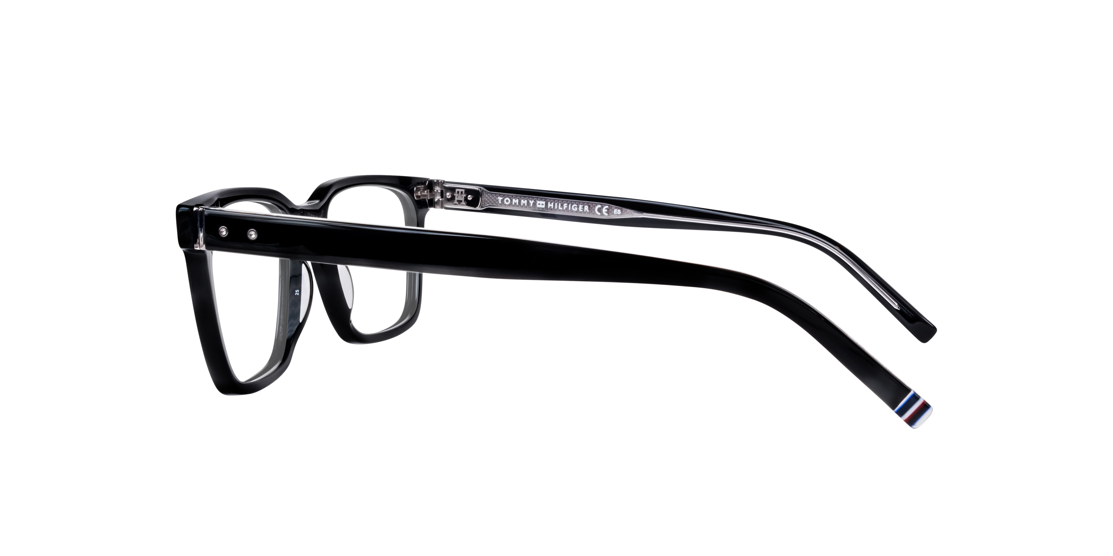 TH 1982 Black AcetateEyeglass Frames for Glasses Direct, Side View