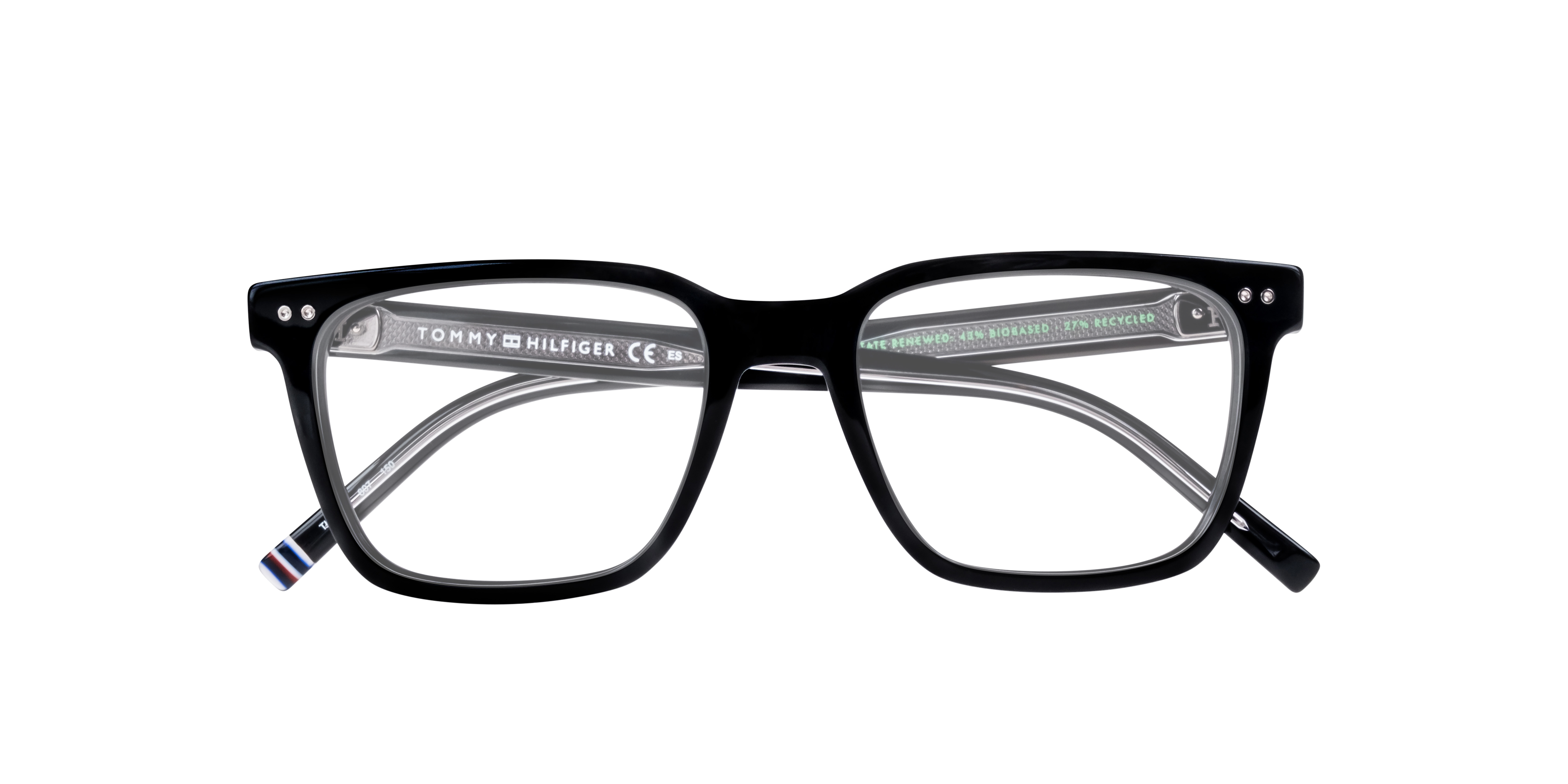 TH 1982 Black AcetateEyeglass Frames for Glasses Direct, Closed View