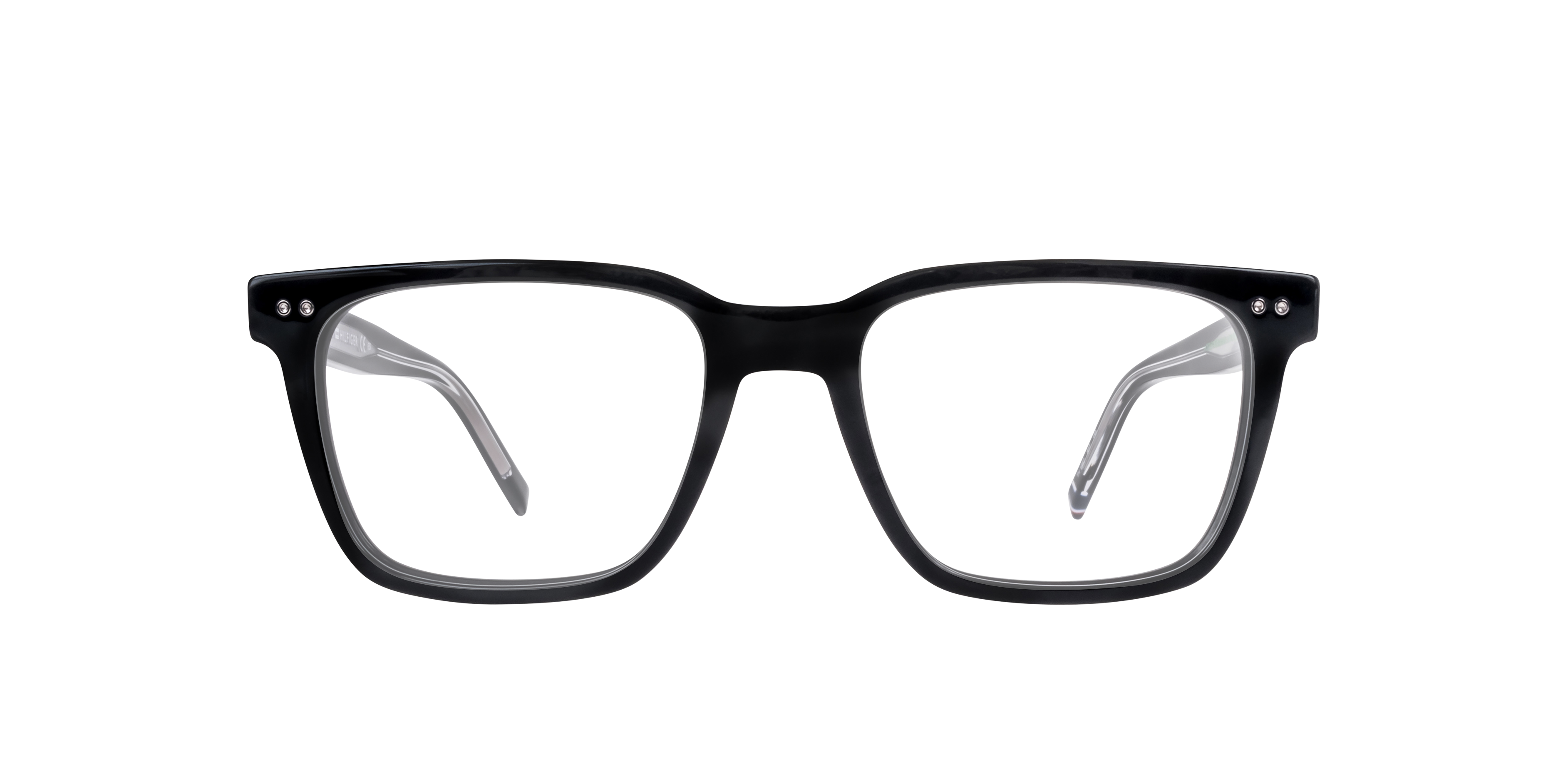 TH 1982 Black AcetateEyeglass Frames for Glasses Direct, Front View