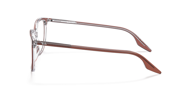 RB5406 Brown On Transparent AcetateSunglass Frames for Glasses Direct, Side View