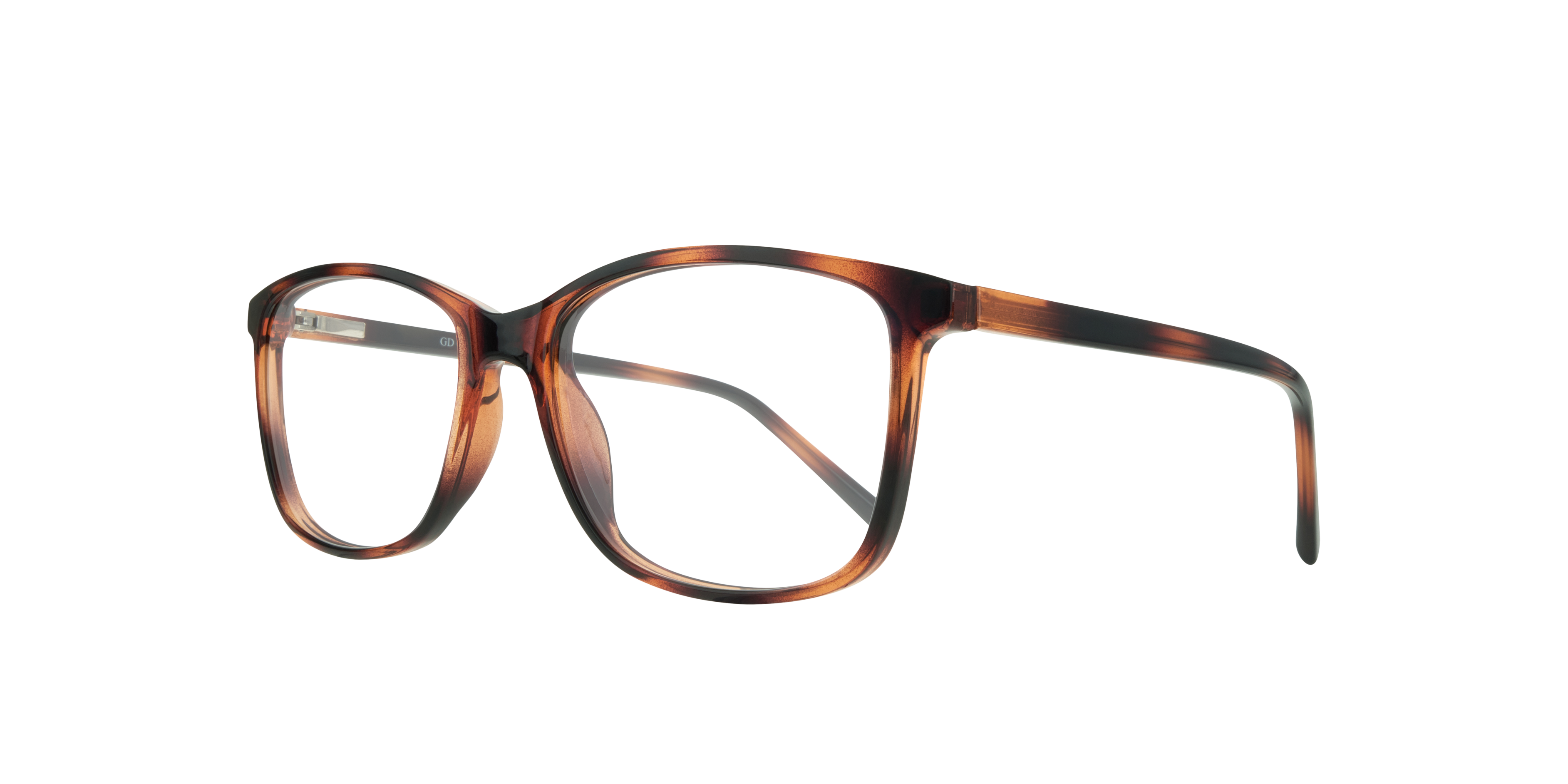 Jax Havana PlasticSunglass Frames for Glasses Direct, Angle View