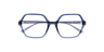 Molly Gradient Blue PlasticEyeglass Frames for Glasses Direct, Closed View